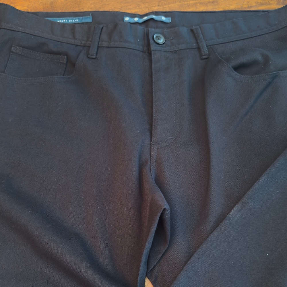 Perry Ellis TWO pairs of 5-pocket pants - Picture 3 of 14